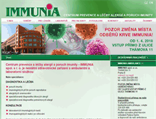 Tablet Screenshot of immunia.org